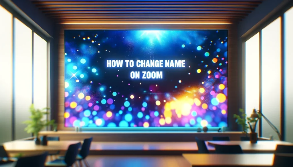 how to change name on zoom