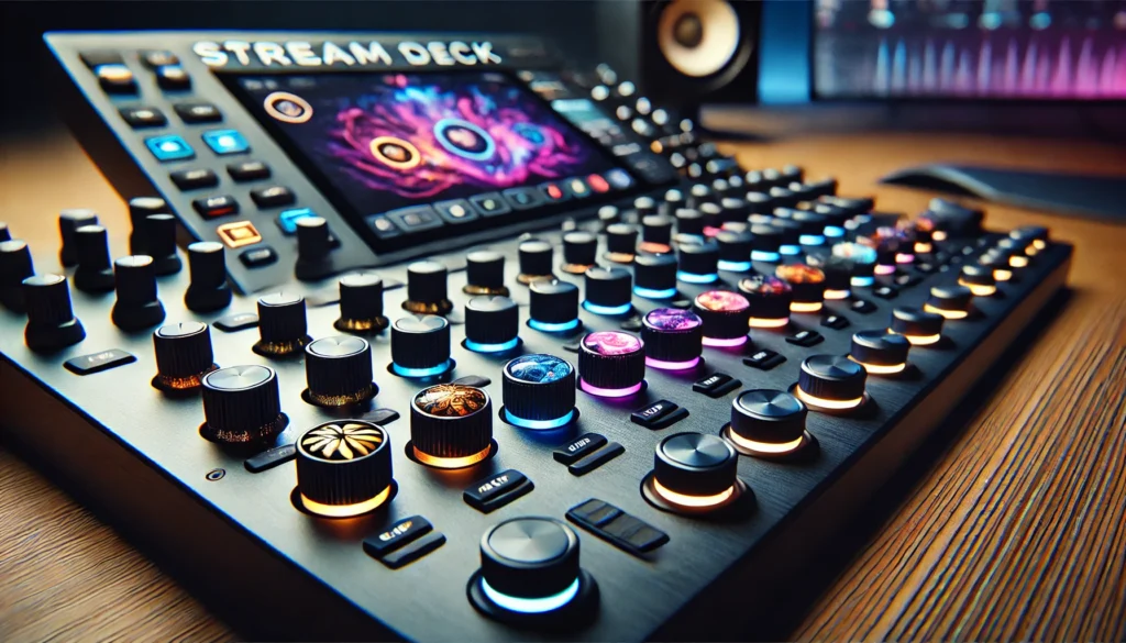 Stream Deck console with focus on customizable knobs. Tips on How to change knobs on Stream Deck